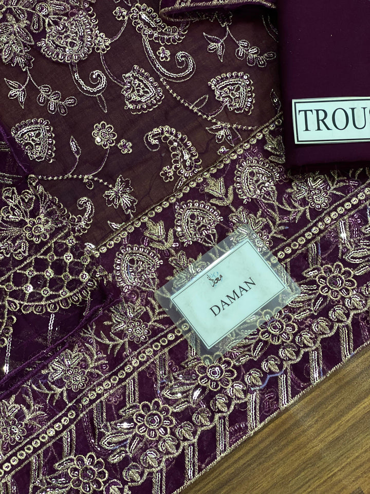 Asim Jofa Chiffon Suit-Aarasta