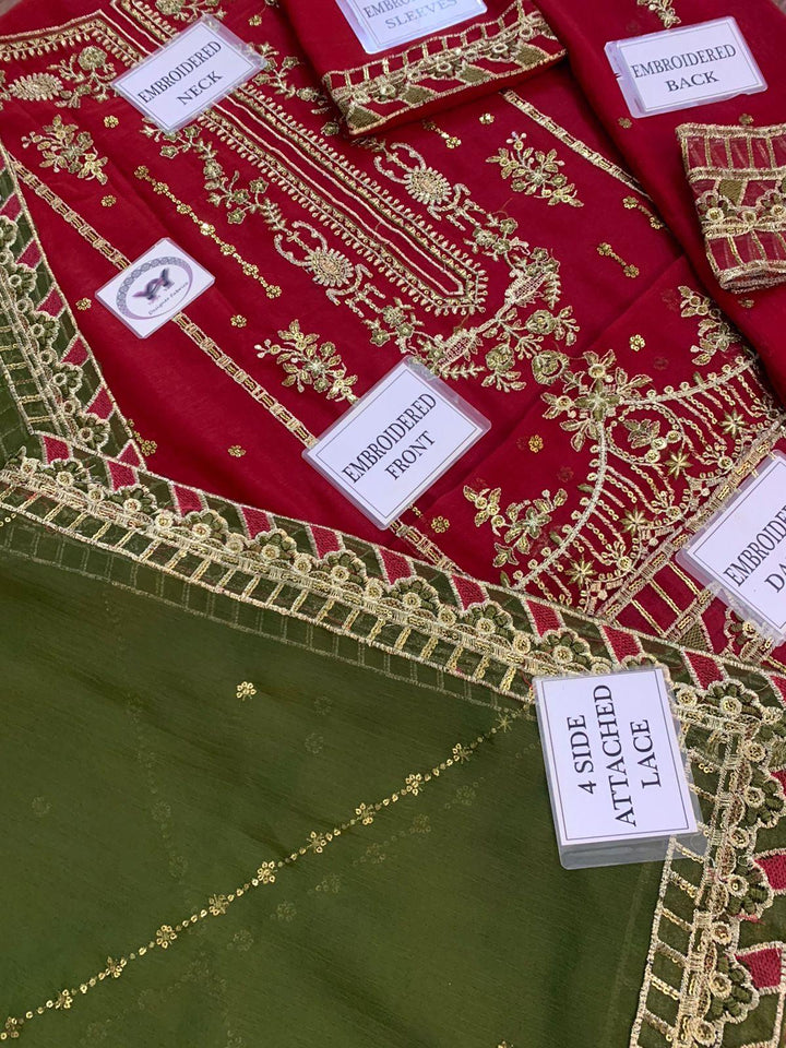 Asim Jofa Chiffon Suit-Aarasta