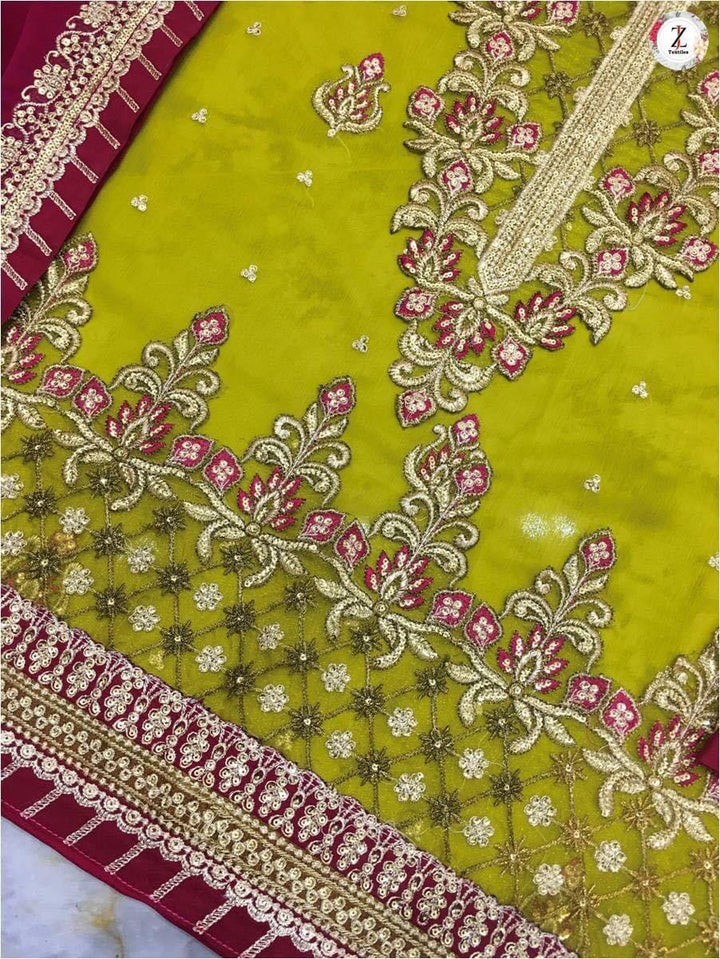 Asim Jofa Chiffon Suit-Aarasta