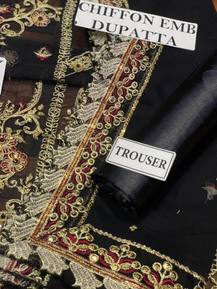 Asim Jofa Chiffon Suit-Aarasta