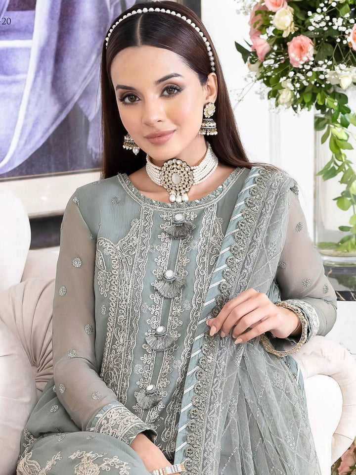 Asim Jofa Chiffon Suit-Aarasta