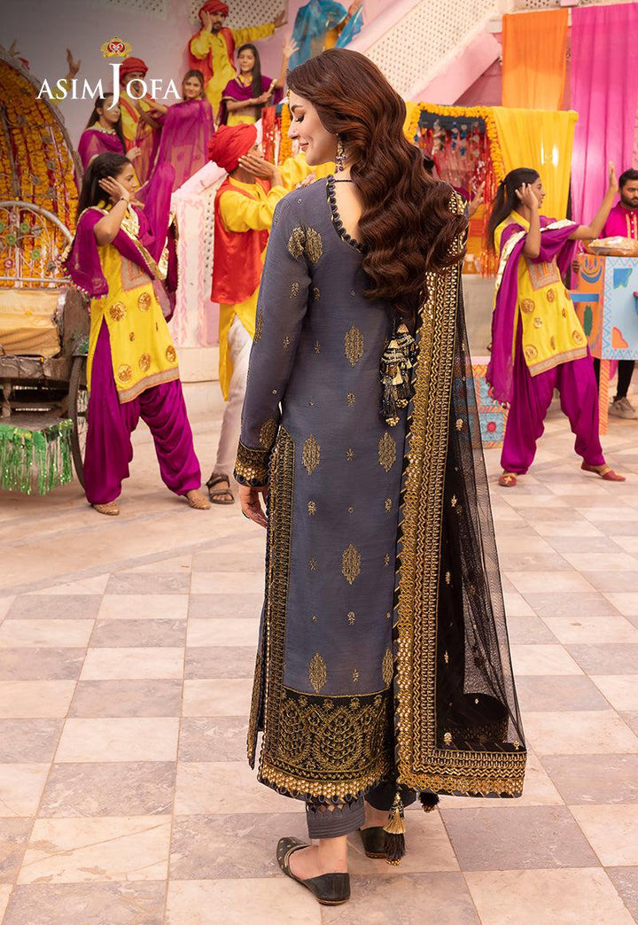 Asim Jofa Chiffon Suit-Aarasta