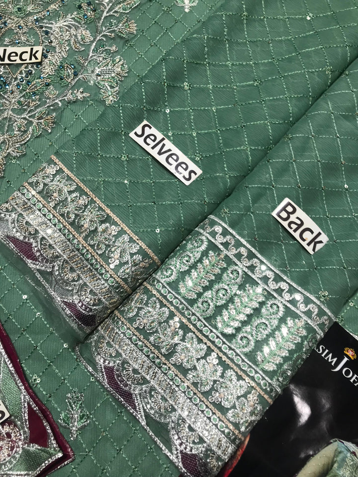 Asim Jofa Chiffon Suit-Aarasta