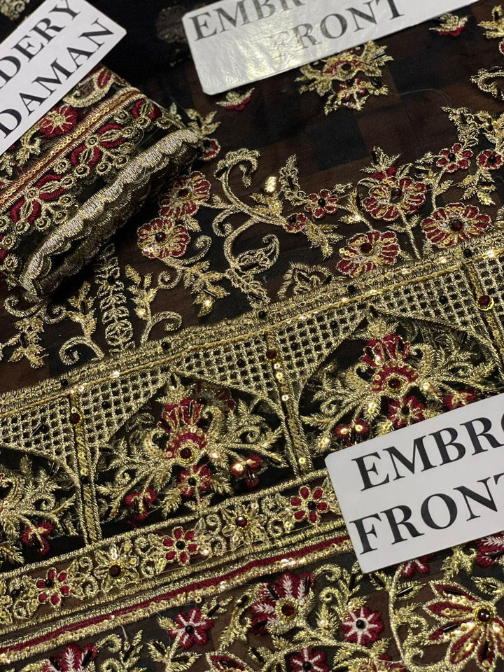 Asim Jofa Chiffon Suit-Aarasta