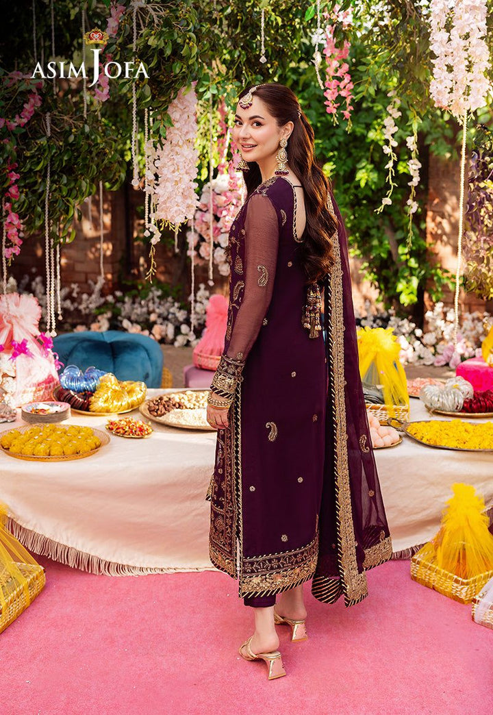 Asim Jofa Chiffon Suit-Aarasta