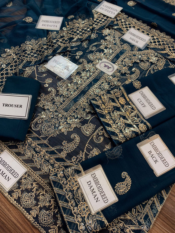 Asim Jofa Chiffon Suit-Aarasta