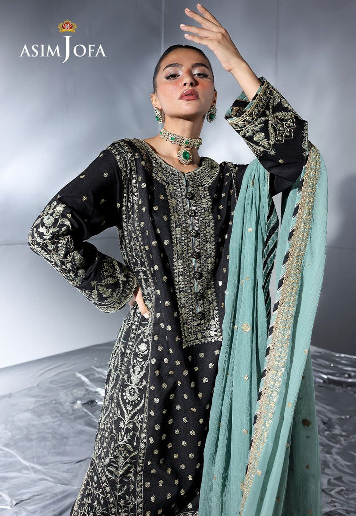 Asim Jofa Chiffon Suit-Aarasta