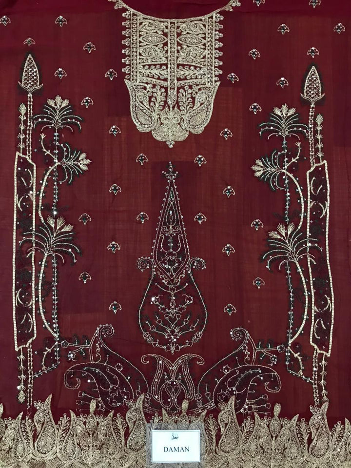 Asim Jofa Chiffon Suit-Aarasta