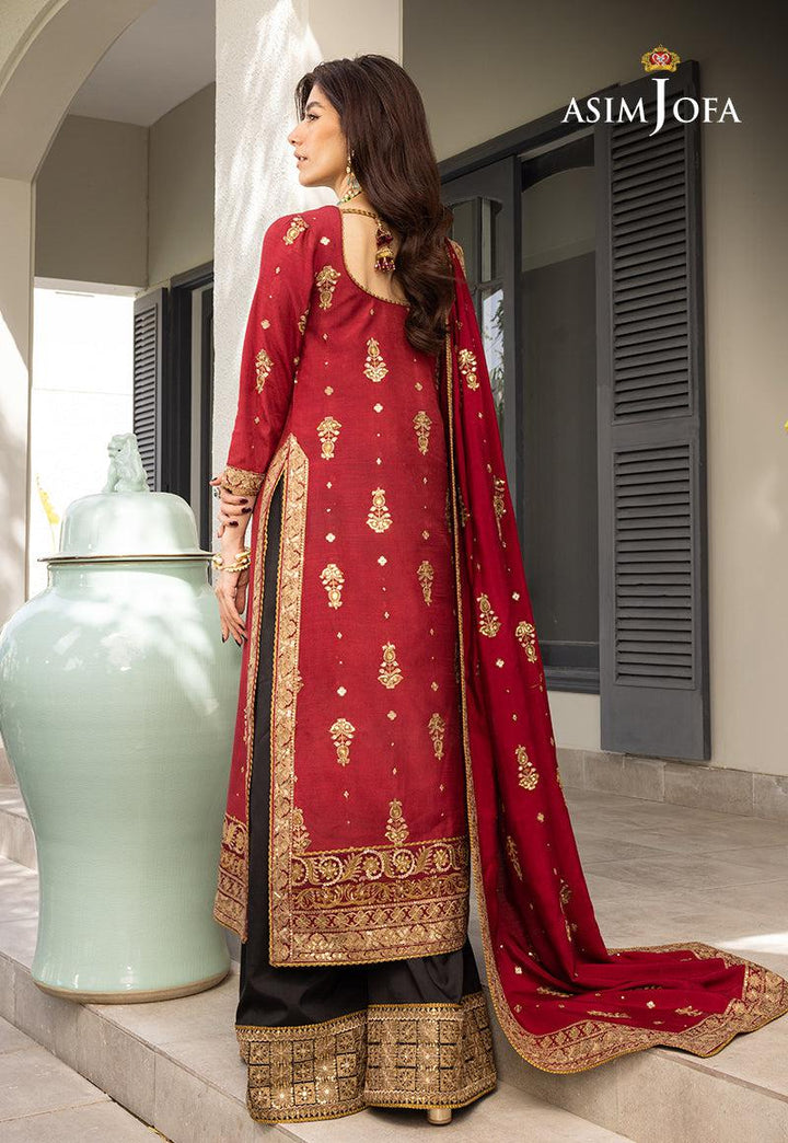 Asim Jofa Chiffon Suit-Aarasta