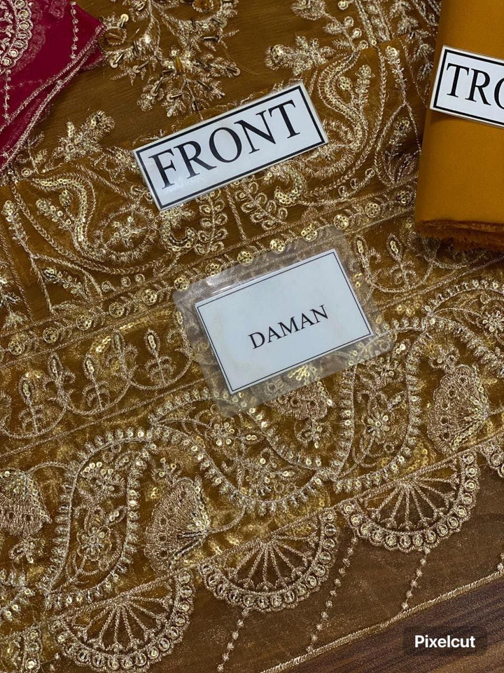 Asim Jofa Chiffon Suit-Aarasta