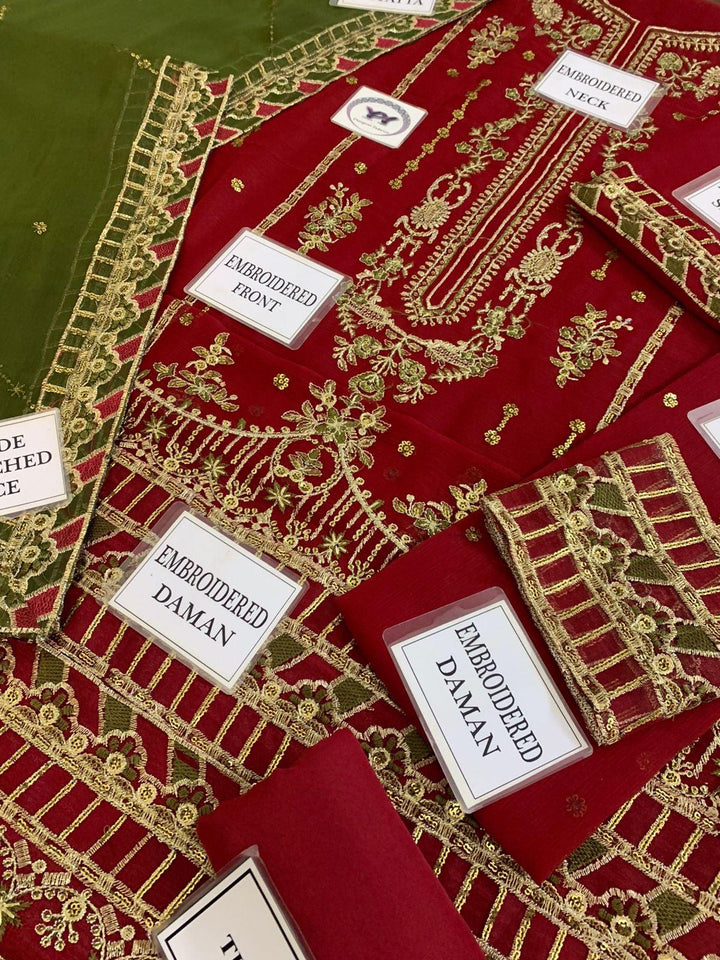 Asim Jofa Chiffon Suit-Aarasta