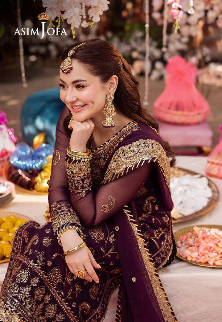 Asim Jofa Chiffon Suit-Aarasta