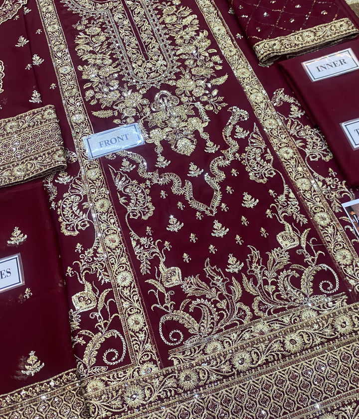 Asim Jofa Chiffon Suit-Aarasta