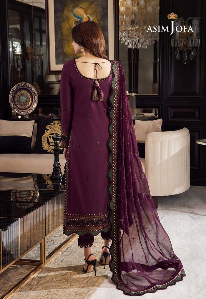 Asim Jofa Chiffon Suit-Aarasta