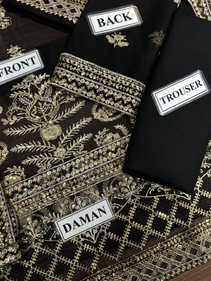 Asim Jofa Chiffon Suit-Aarasta