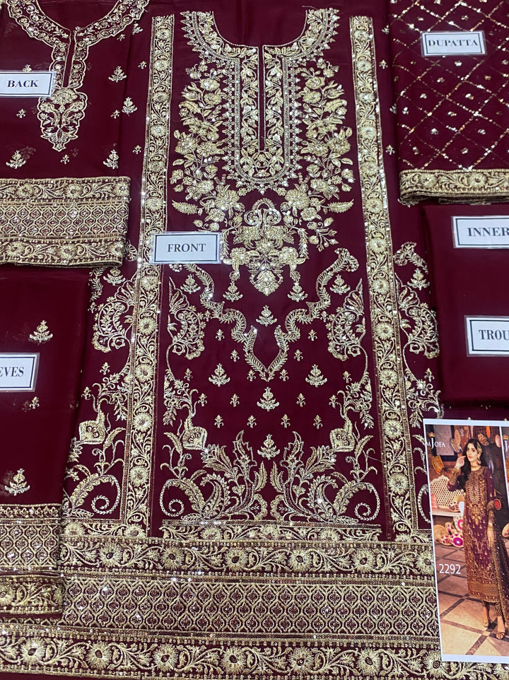 Asim Jofa Chiffon Suit-Aarasta