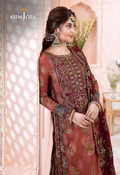 Asim Jofa Chiffon Suit-Aarasta