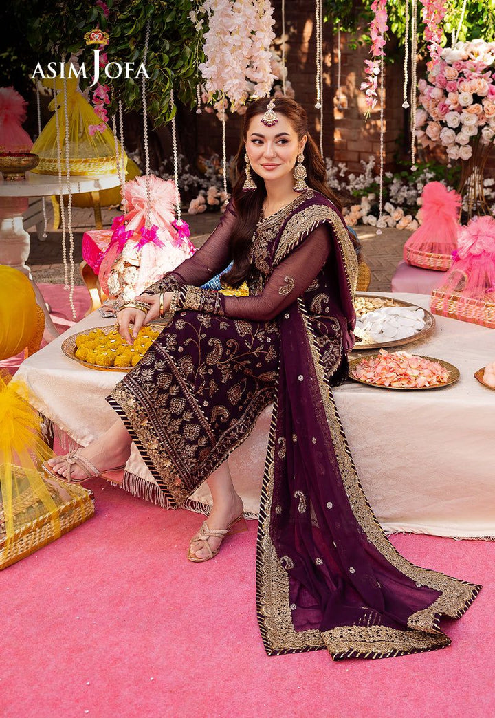 Asim Jofa Chiffon Suit-Aarasta