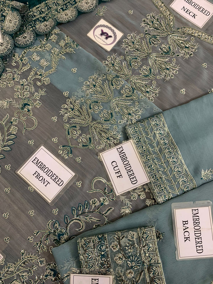 Asim Jofa Chiffon Suit-Aarasta