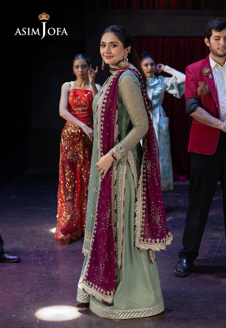 Asim Jofa Chiffon Suit-Aarasta