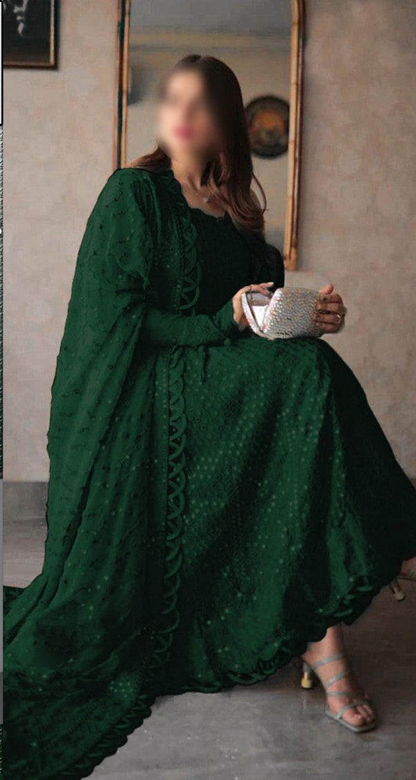Asim Jofa Chiffon Suit-Green-Chiffon-Aarasta