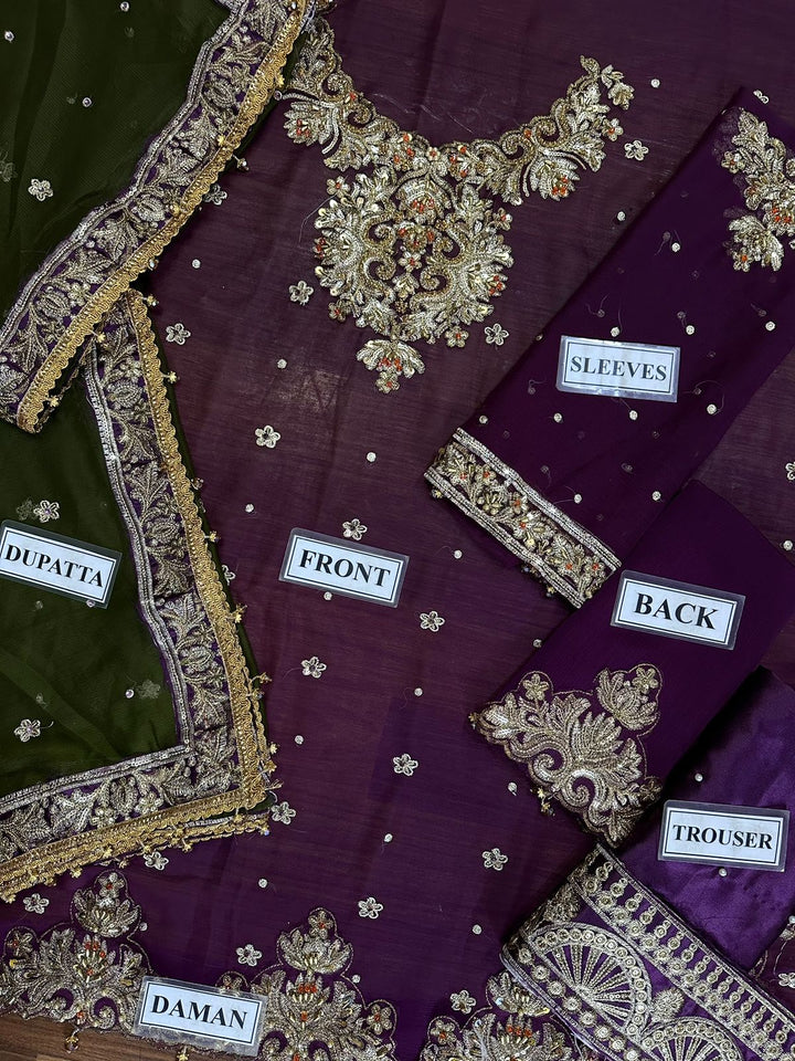 Aisha Imran Chiffon Suit-Aarasta