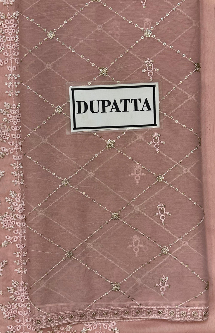 Azure Chiffon Suit-Aarasta