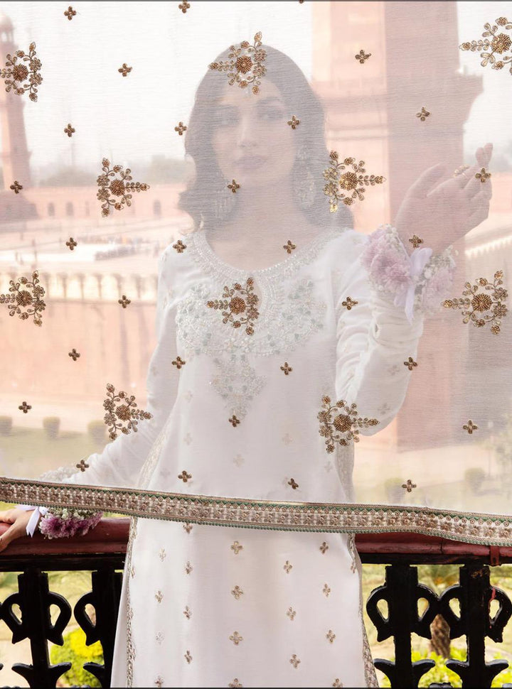 Azure Chiffon Suit-Aarasta