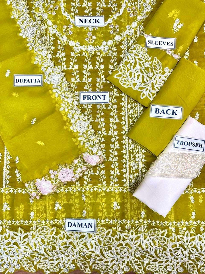 Azure Chiffon Suit-Aarasta