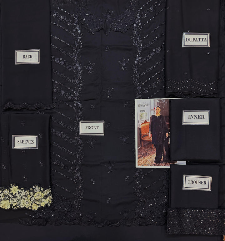 Azure Chiffon Suit-Aarasta