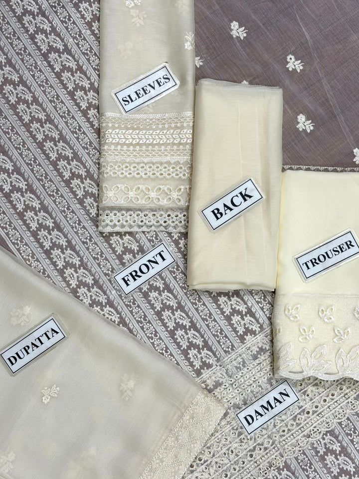 Azure Chiffon Suit-Aarasta