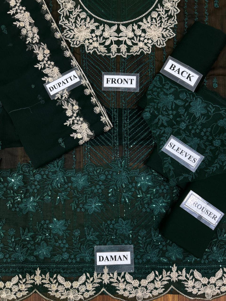 Azure Chiffon Suit-Aarasta