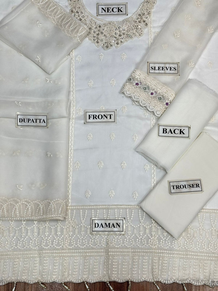 Azure Chiffon Suit-Aarasta