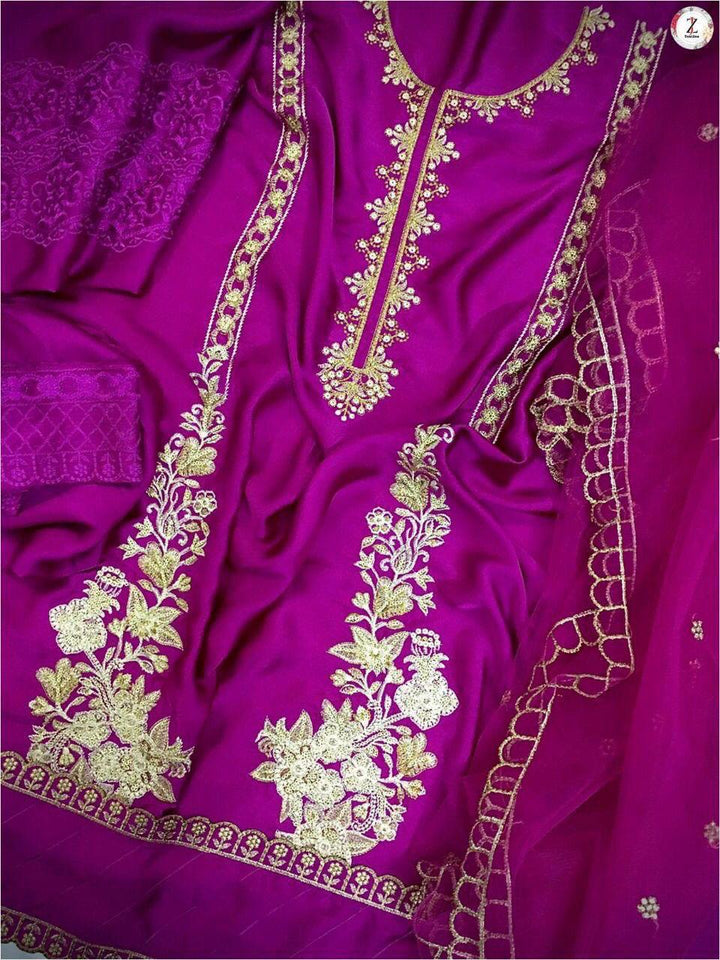 Azure Silk Suit-Aarasta