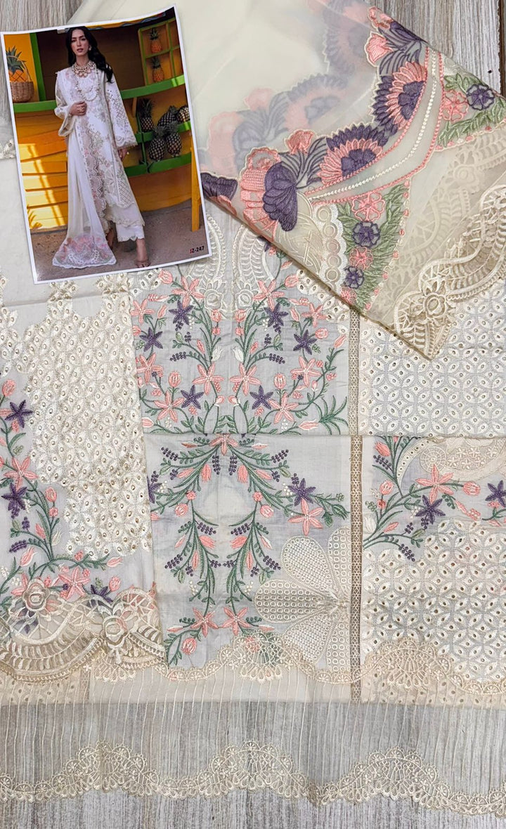 Azure Chiffon Suit-Aarasta