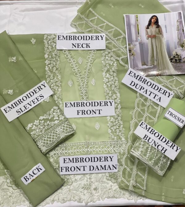 Azure Chiffon Suit-Aarasta