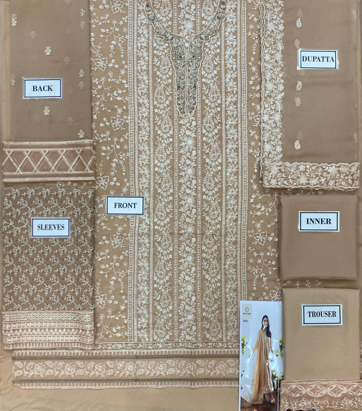 Azure Chiffon Suit-Aarasta