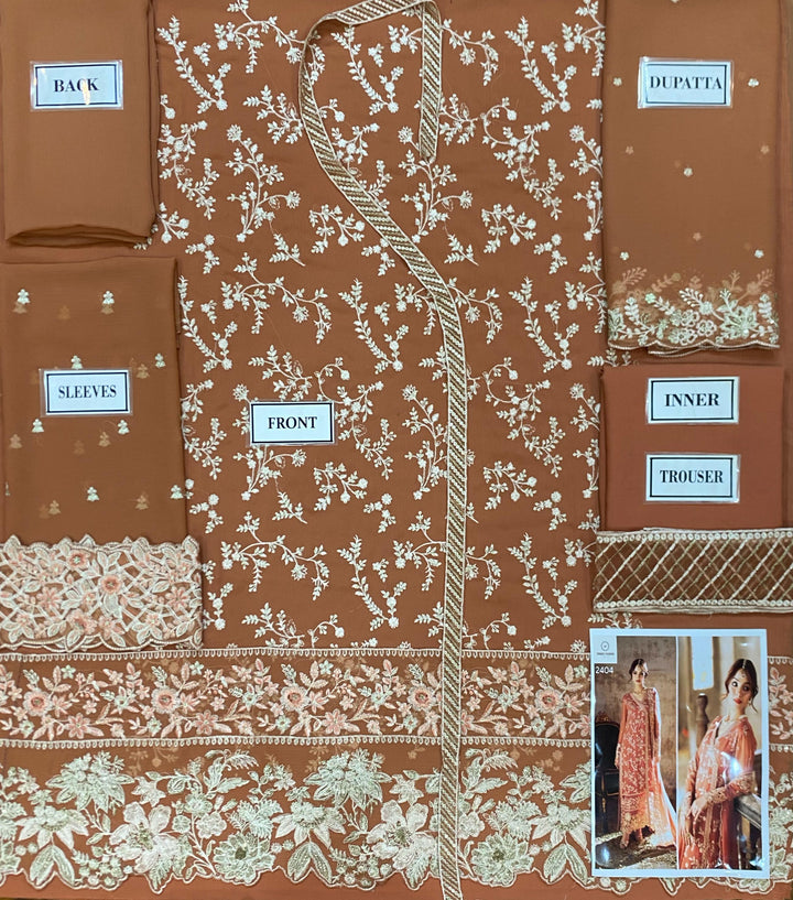 Azure Chiffon Suit-Aarasta