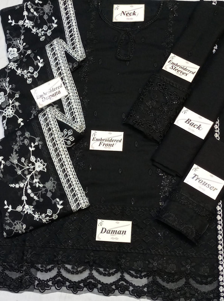 Azure Chiffon Suit-Aarasta