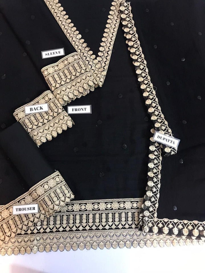 Azure Chiffon Suit-Aarasta