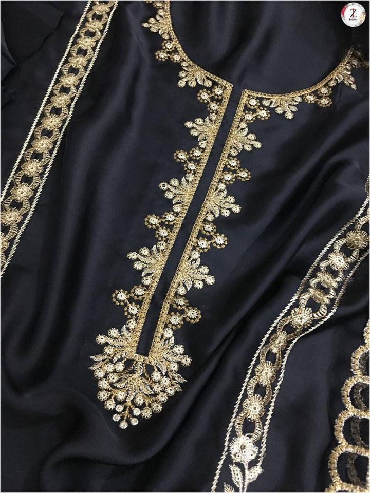 Azure Silk Suit-Aarasta