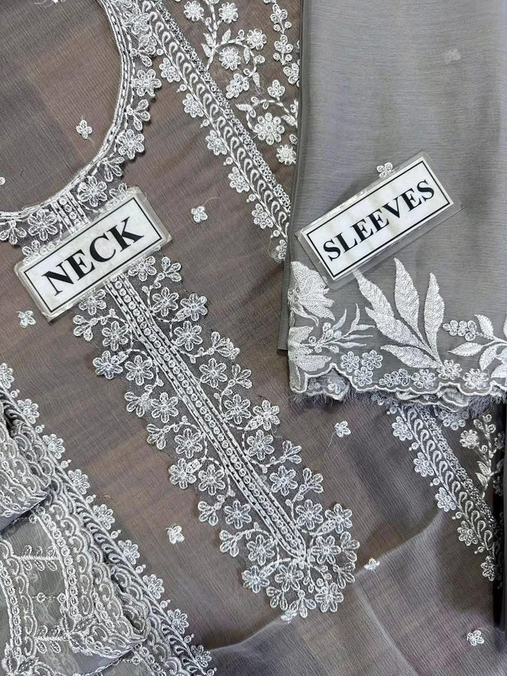 Azure Chiffon Suit-Aarasta