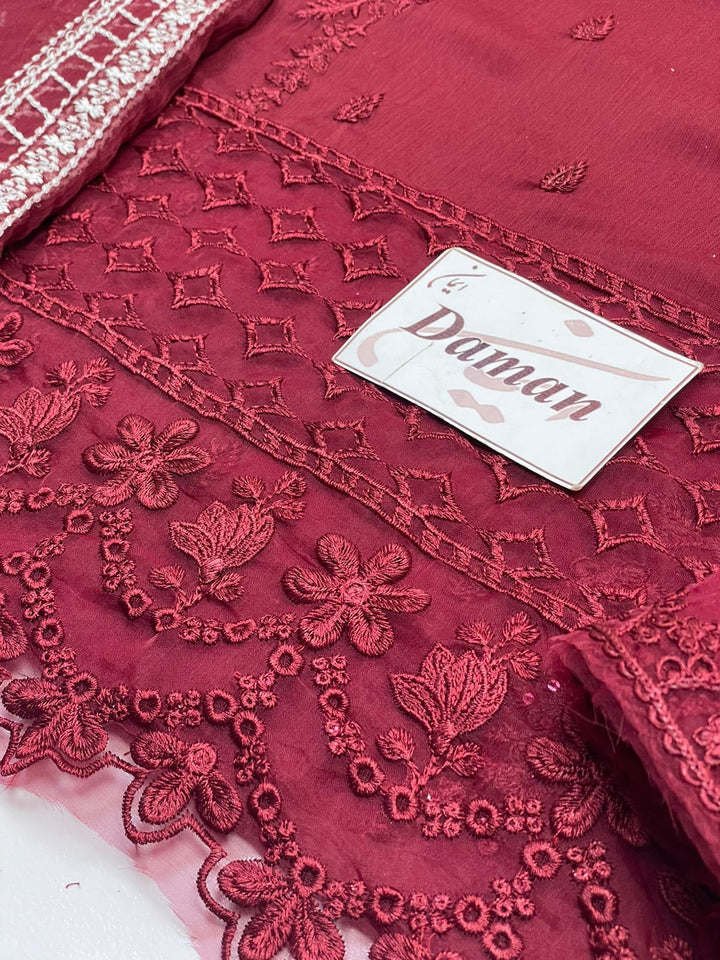 Azure Chiffon Suit-Aarasta