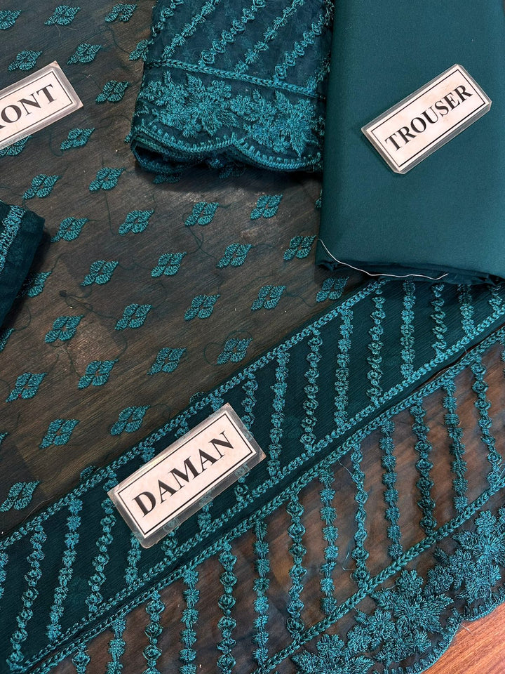 Azure Chiffon Suit-Aarasta