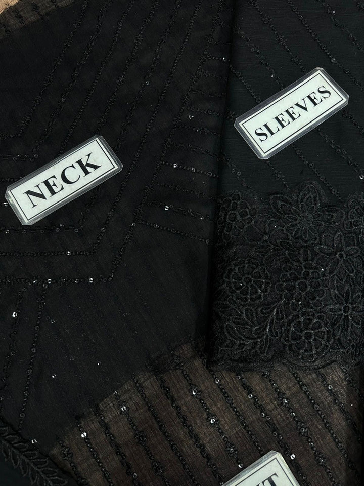 Azure Chiffon Suit-Aarasta