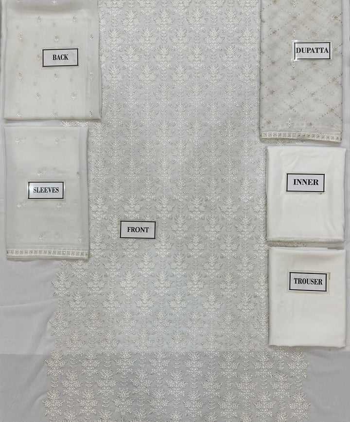 Azure Chiffon Suit-Aarasta