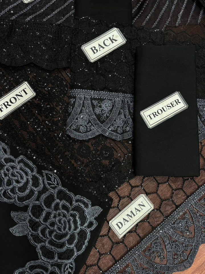 Azure Chiffon Suit-Aarasta