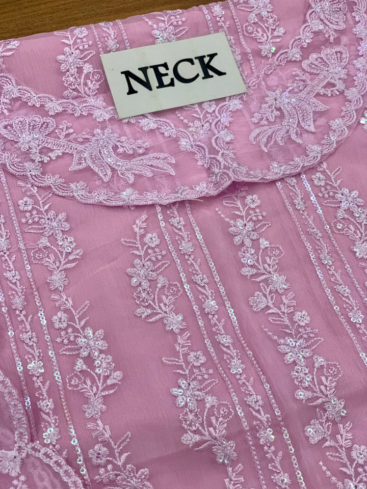 Azure Chiffon Suit-Aarasta