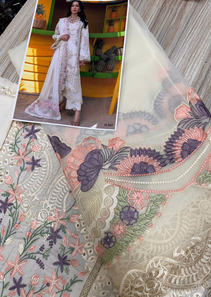 Azure Chiffon Suit-Aarasta