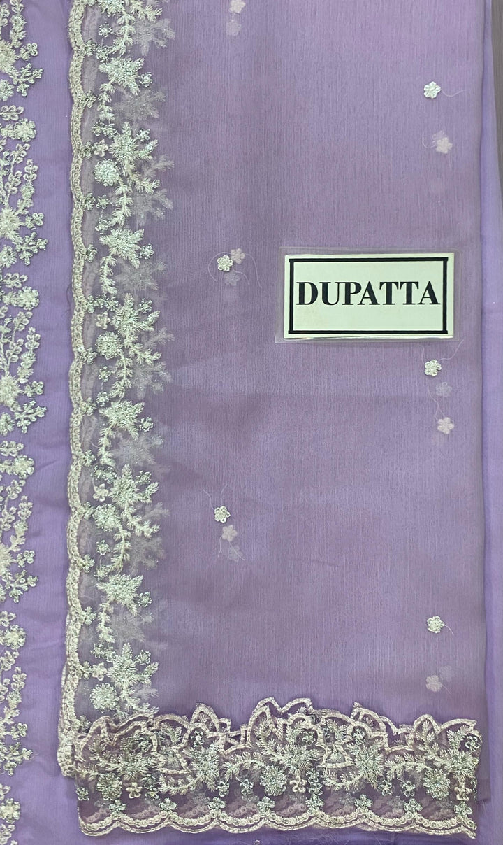 Azure Chiffon Suit-Aarasta